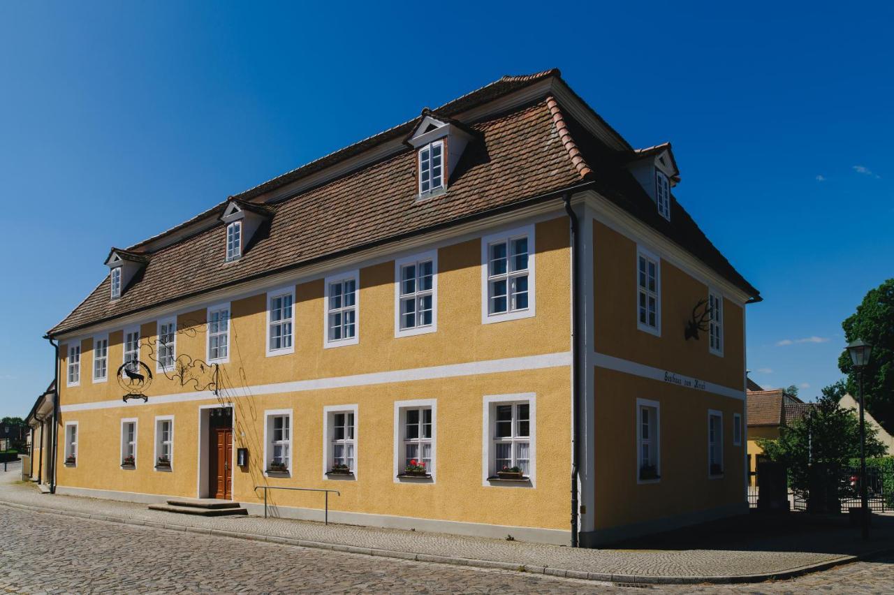 Hotel Gasthof Zum Hirsch Drehna Exterior foto